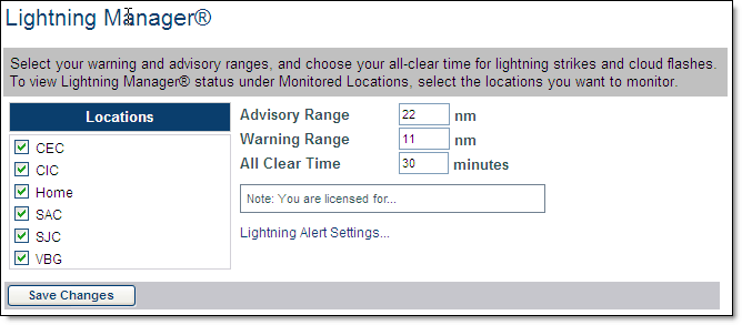 Lightning Manager setup